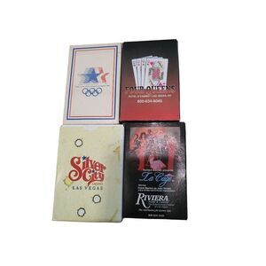 Vintage Las Vegas Silver City, Four Queens, Riviera And 1984 Olympics Playing Ca